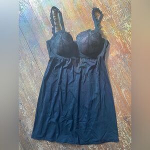 h&m Sheer Babydoll Teddy w/ Adjustable Straps Womens size 12